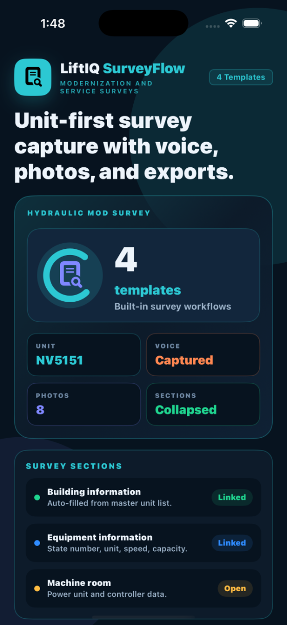 LiftIQ SurveyFlow